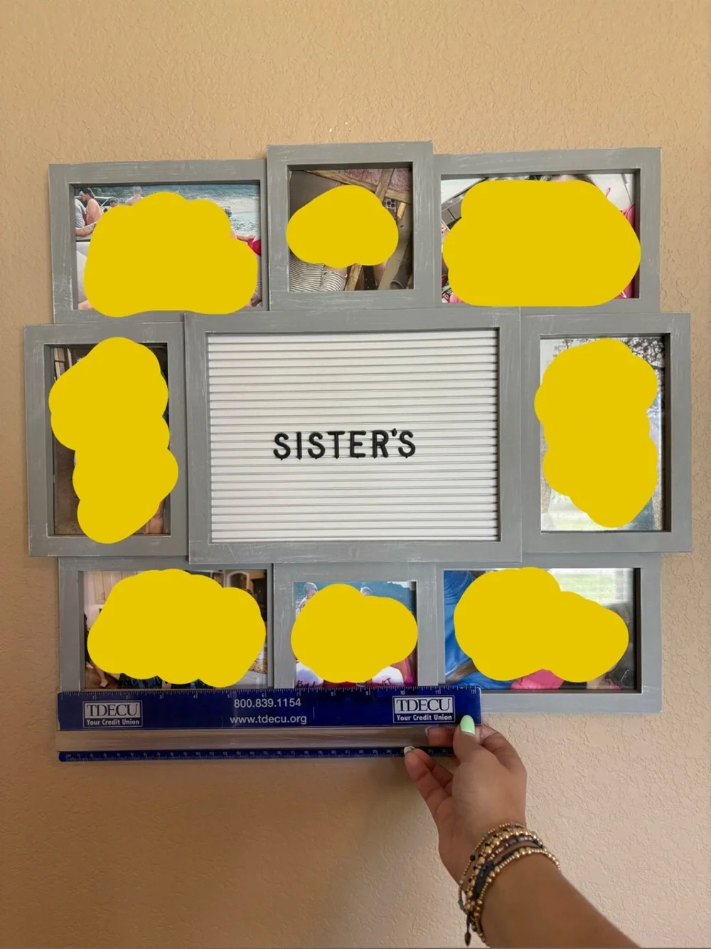 Gray Photo Frame Wall Decor